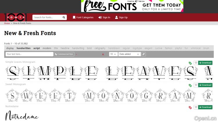 1001fonts插图 1001fonts