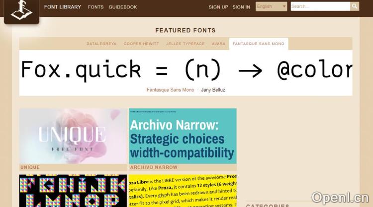 Font Library插图 Font Library