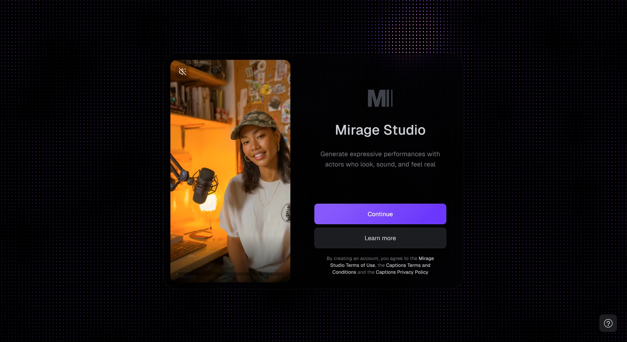 Mirage Studio:基于自研全模态基础模型的AI视频生成工具 Mirage Studio