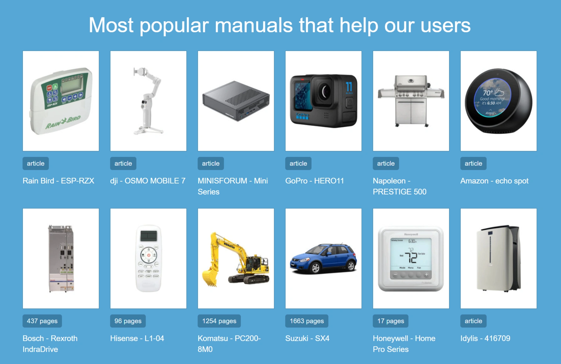 Manualslib:全球最大的产品说明书托管和查阅网站 Manualslib