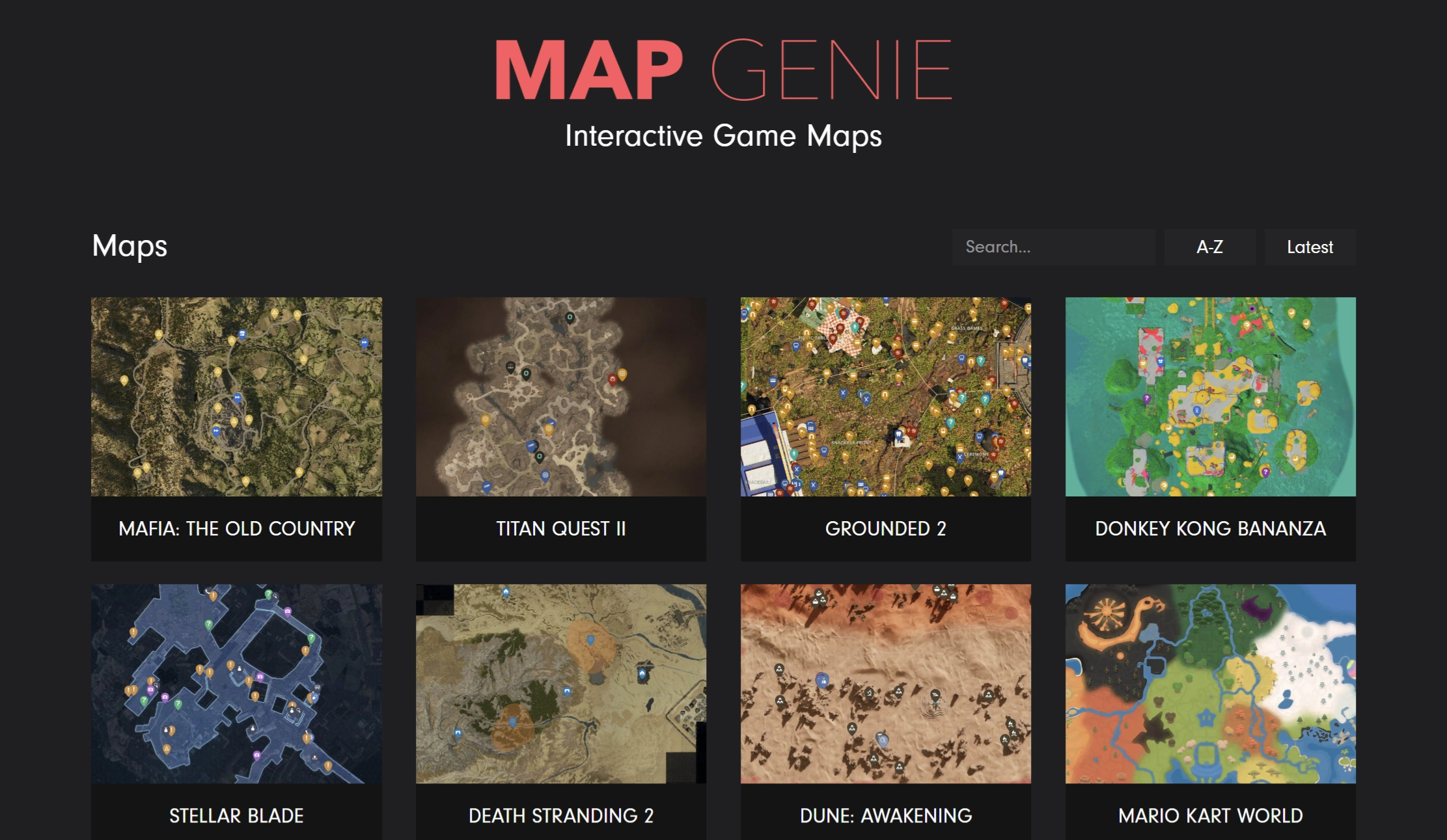 MapGenie:一个提供热门游戏交互式地图的网站 MapGenie