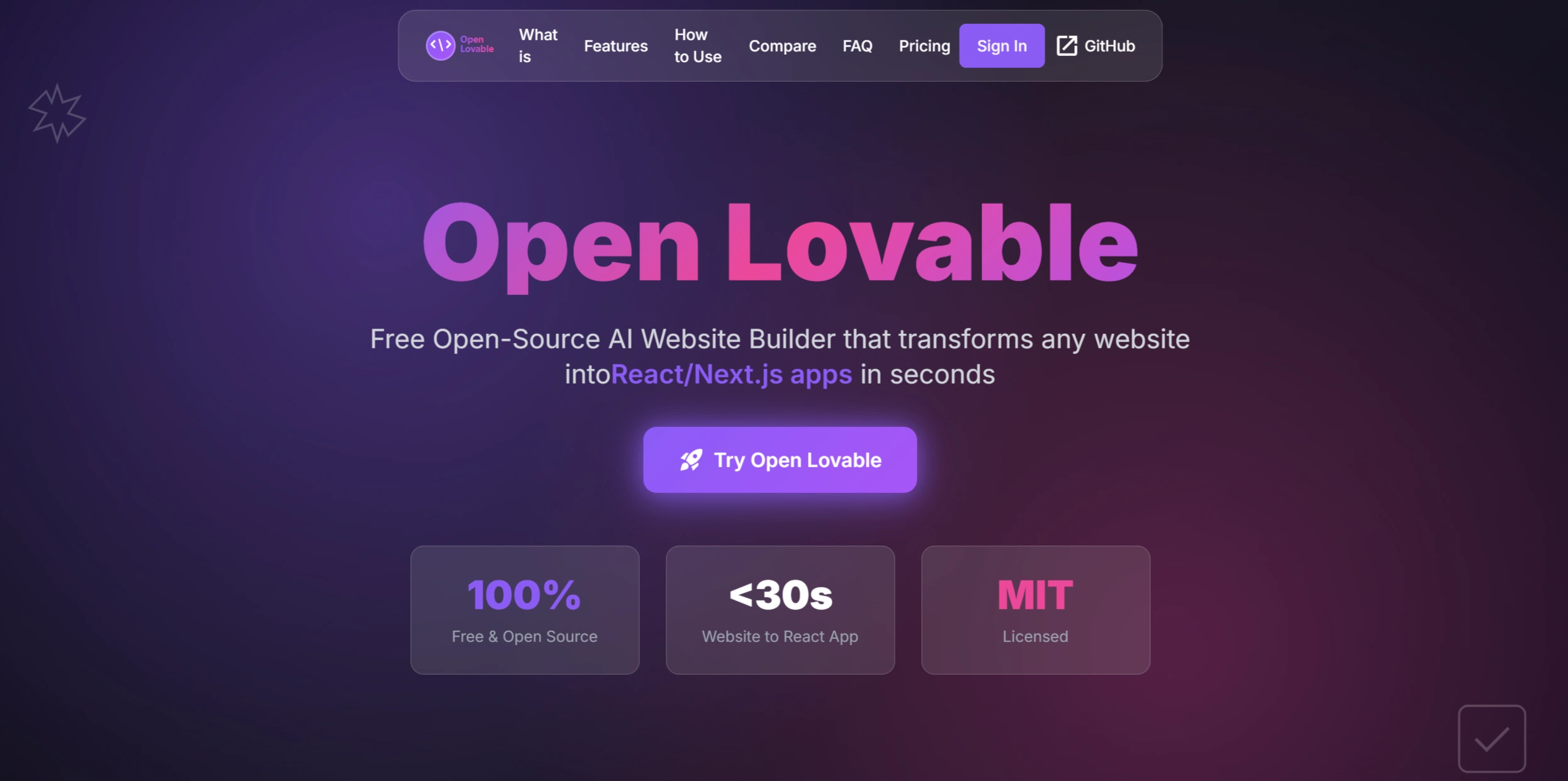 Open Lovable(图1) Open Lovable