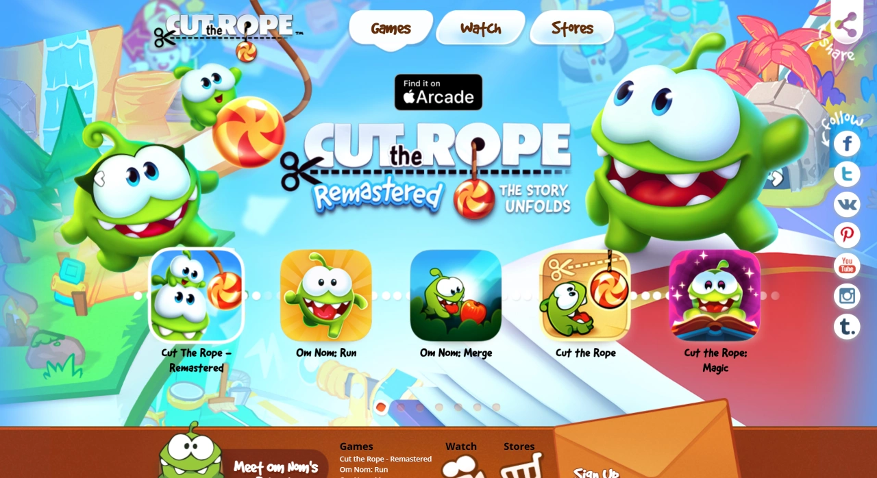 Cut the Rope(《割绳子》)游戏 Cut the Rope