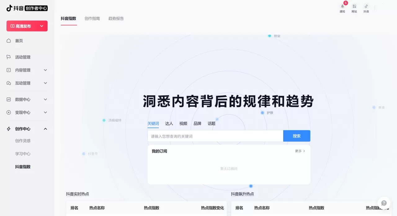 抖音指数查询入口(图1) 抖音指数查询入口