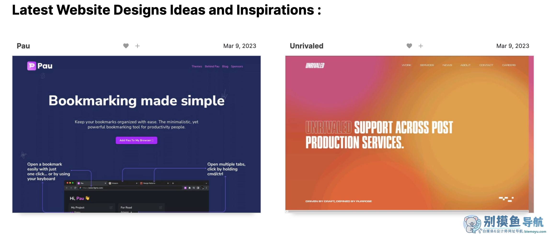 webdesign inspiration