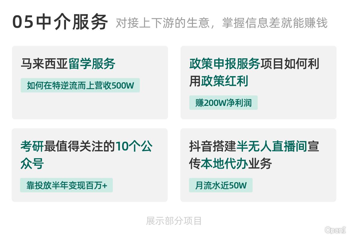 生财有术项目精选