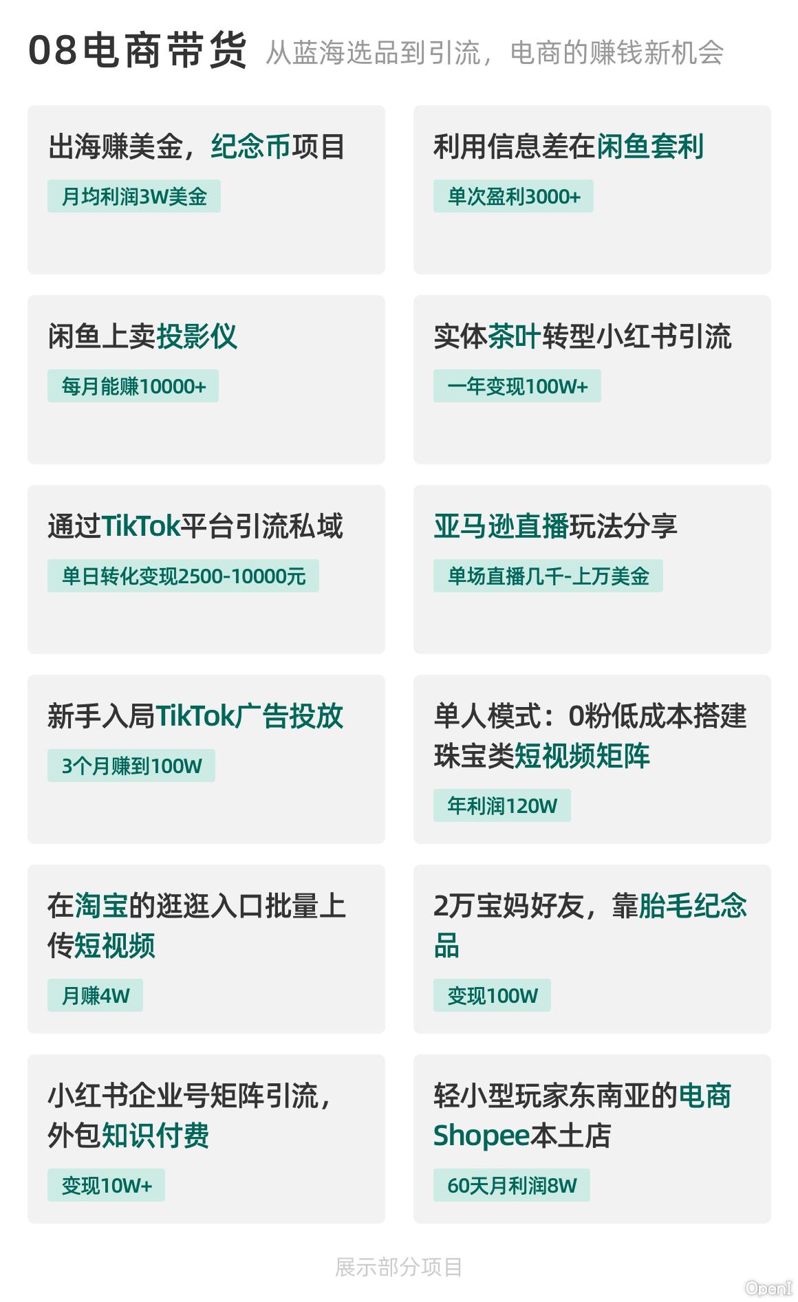 生财有术项目精选