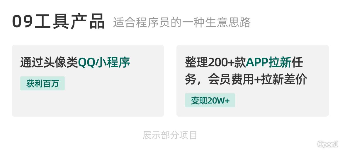 生财有术项目精选