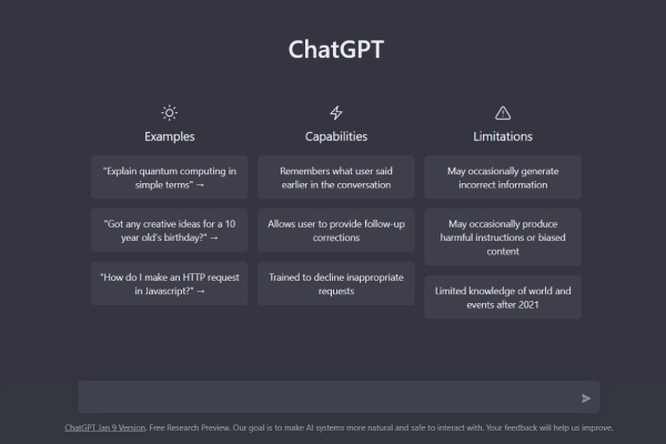 ChatGPT[官网] ：https://chat.openai.com/