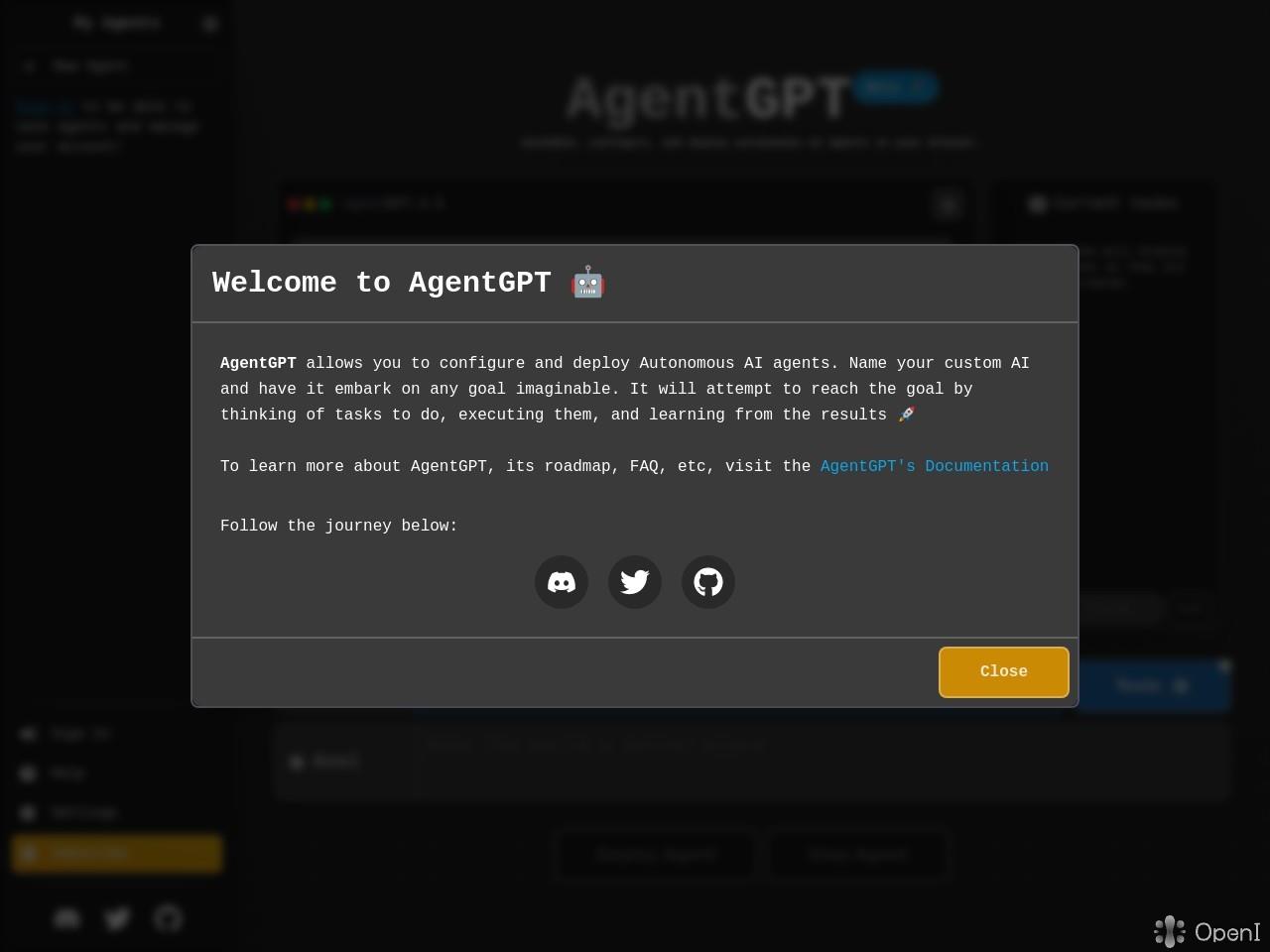 AI自动对话【AgentGPT版】