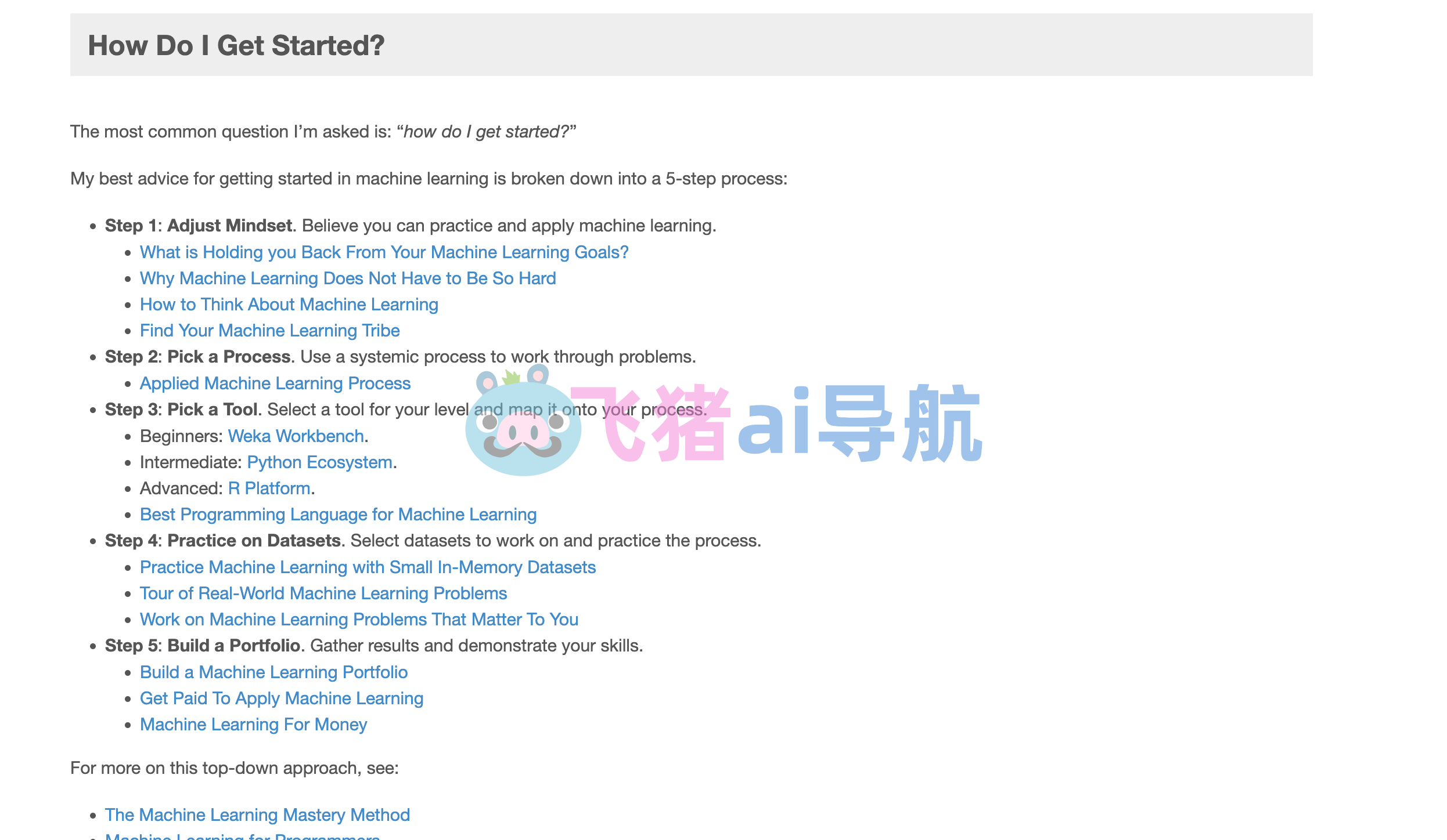 Machine Learning Mastery