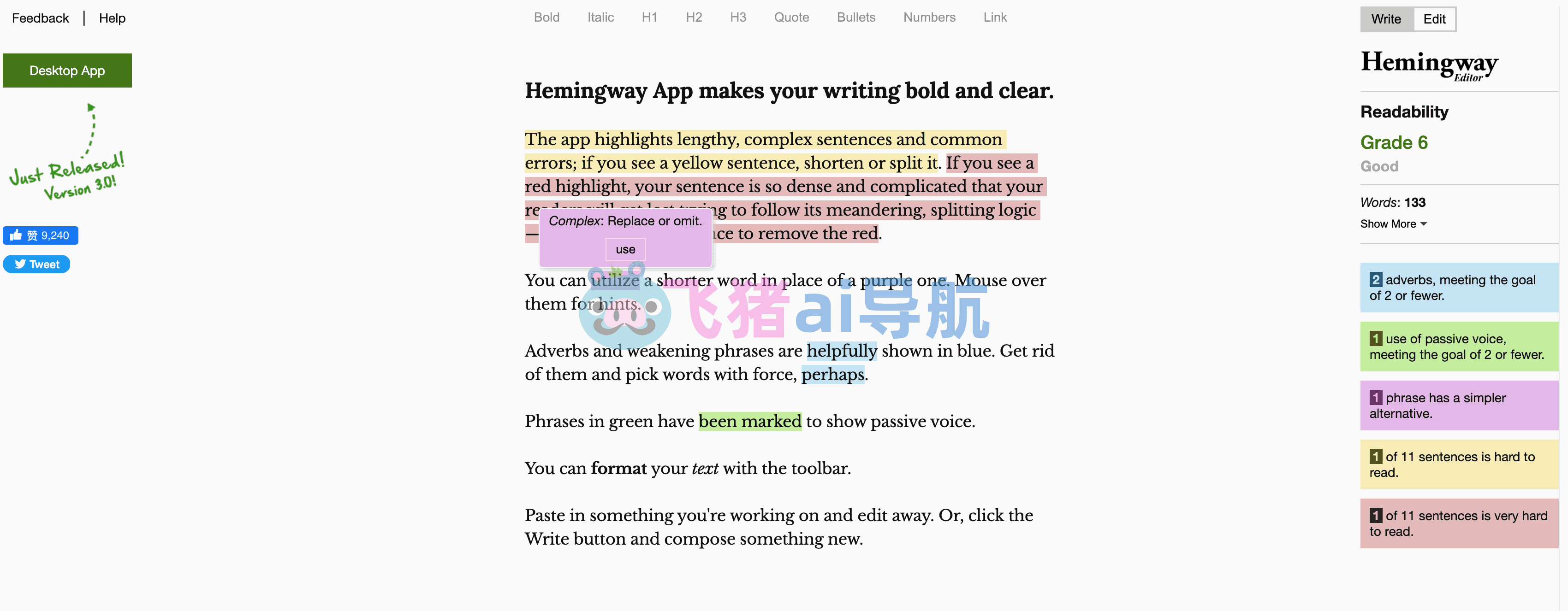 Hemingway Editor
