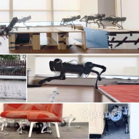 攀爬、跳跃、过窄缝,开源强化学习策略让机器狗能跑酷了