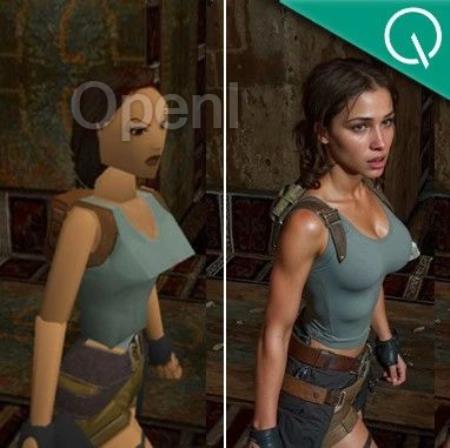 《古墓丽影》初代劳拉,“真人”原来长这样