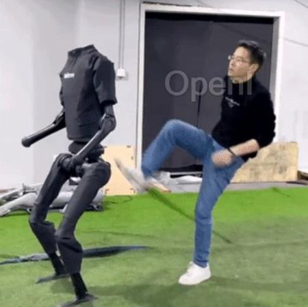 踹不倒!国产人形机器人整活,售价不到9万美元