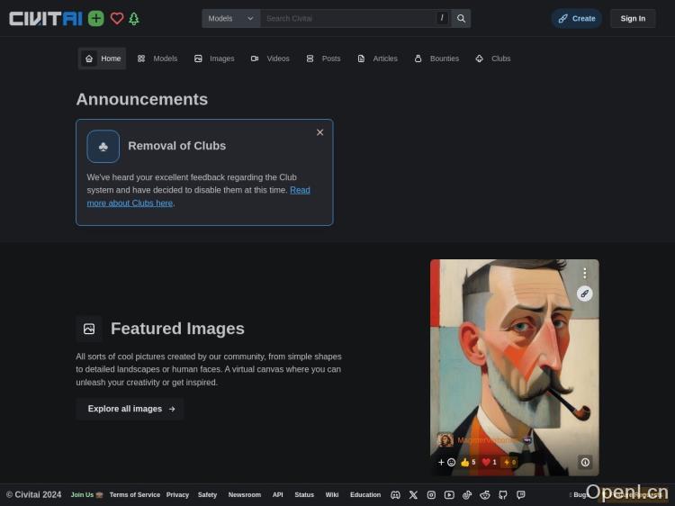 Civitai社区 – C站