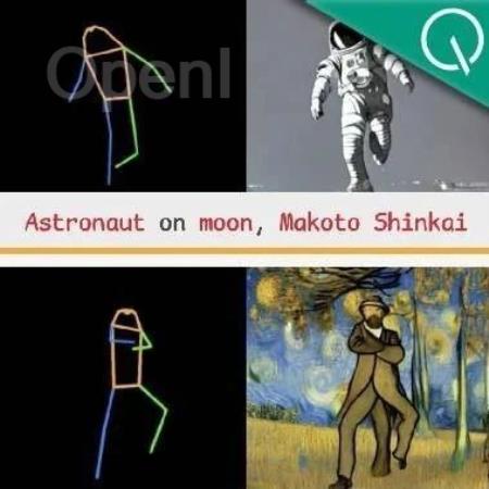 梵高大跳科目三,只需文字+火柴人动效!可控视频生成框架来了 | AAAI 2024