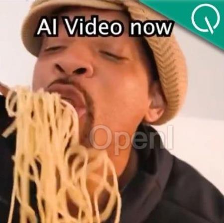 威尔史密斯本尊整活Sora，网友：我分不清！我真的分不清啊