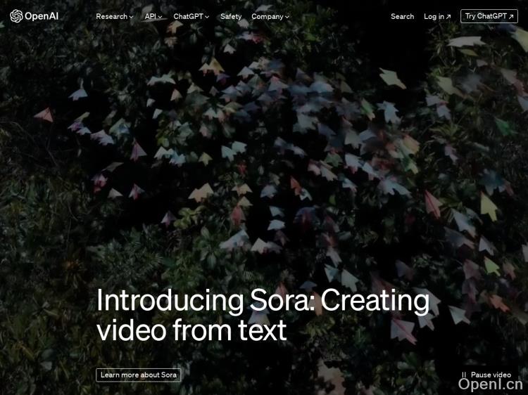 Sora – 文本生成视频
