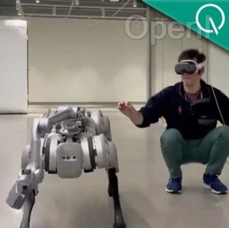 用Vision Pro实时训练机器狗!MIT博士生开源项目火了
