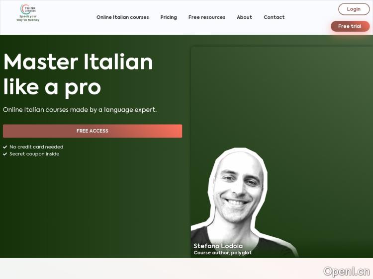 Think In Italian