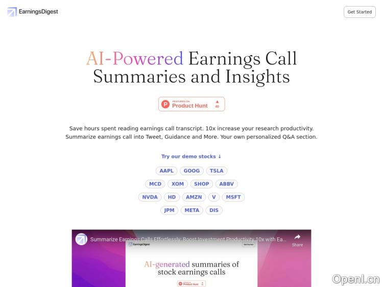 EarningsDigest.ai