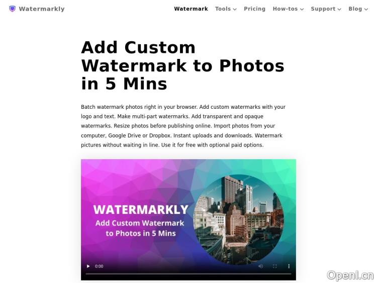 Watermarkly – Blur Faces & License Plates