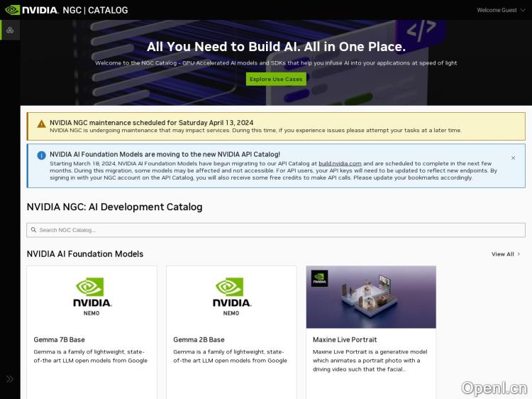 Nvidia GPU Cloud (NGC)