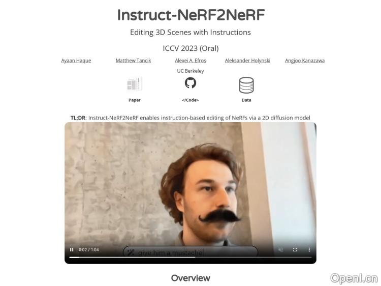 Instruct NeRF2NeRF