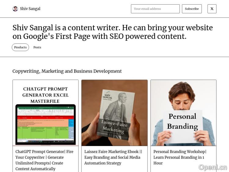 ChatGPT Copywriting Prompts Generator