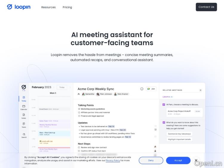 Loopin AI for Google Meet