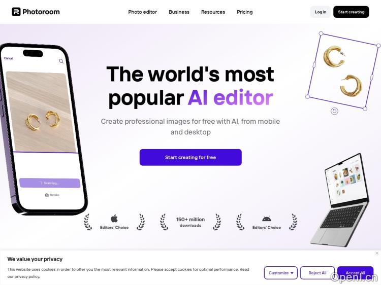 Instant Backgrounds by PhotoRoom #GenAI