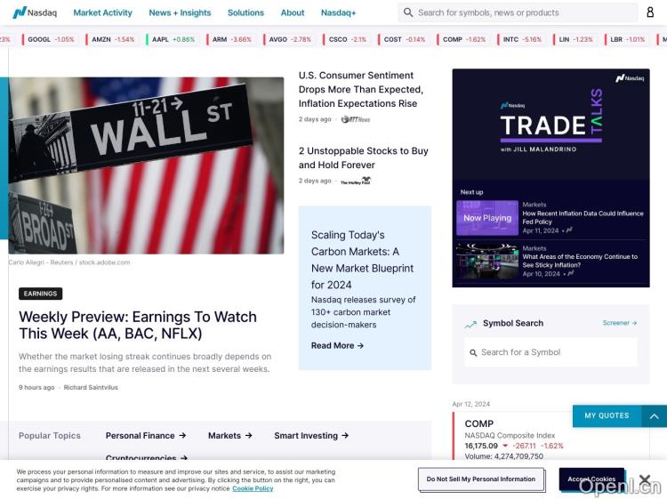 NASDAQ Stock Screener