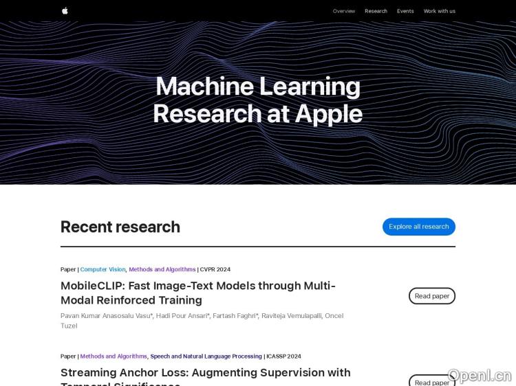 Apple Machine Learning