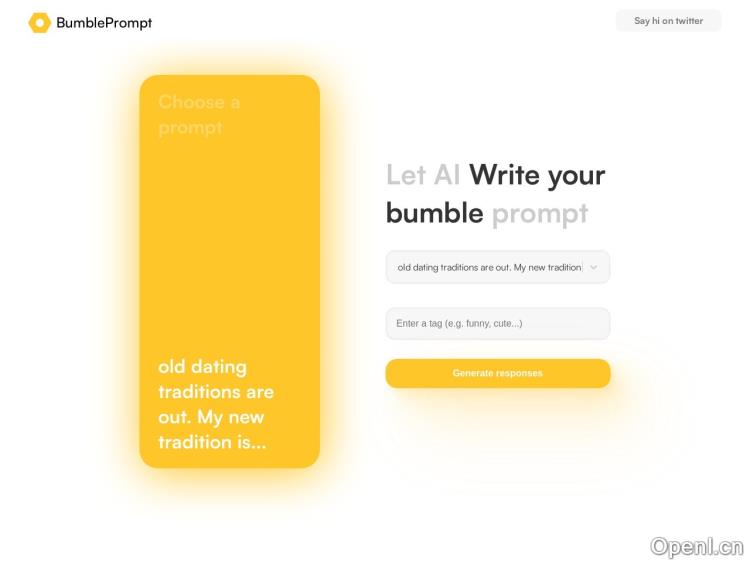 Bumble prompts