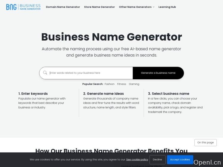 Business Name Generator