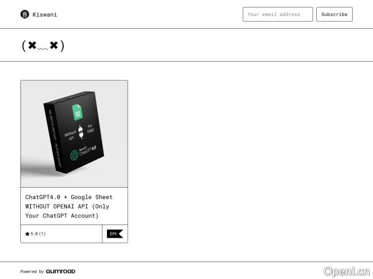 ChatGPT+ Google Sheet