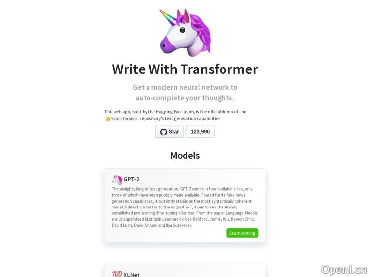 Write with artificial intelligence