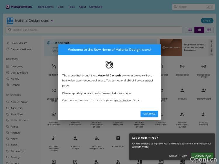 The Material Design Icons