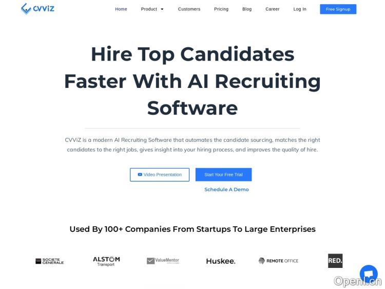 Cvviz Resume Screening