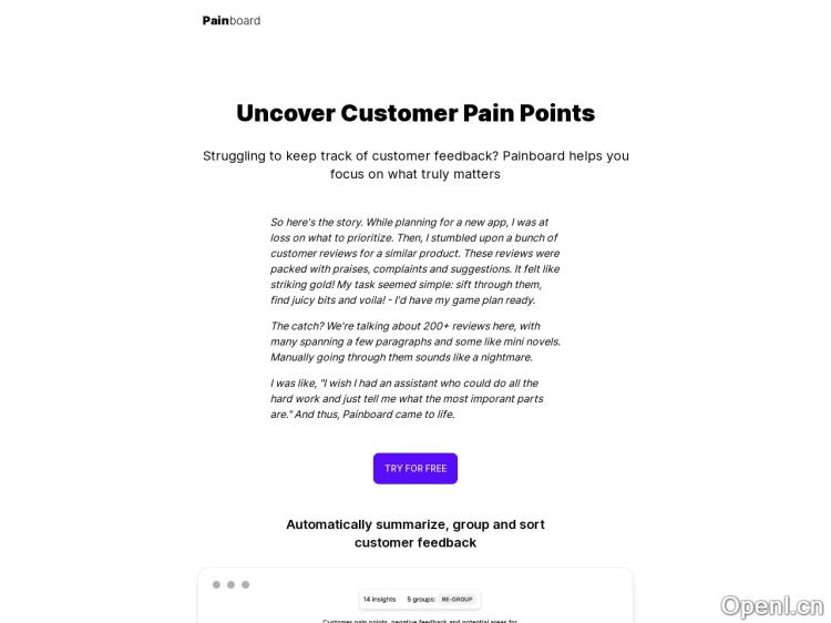 Painpoints