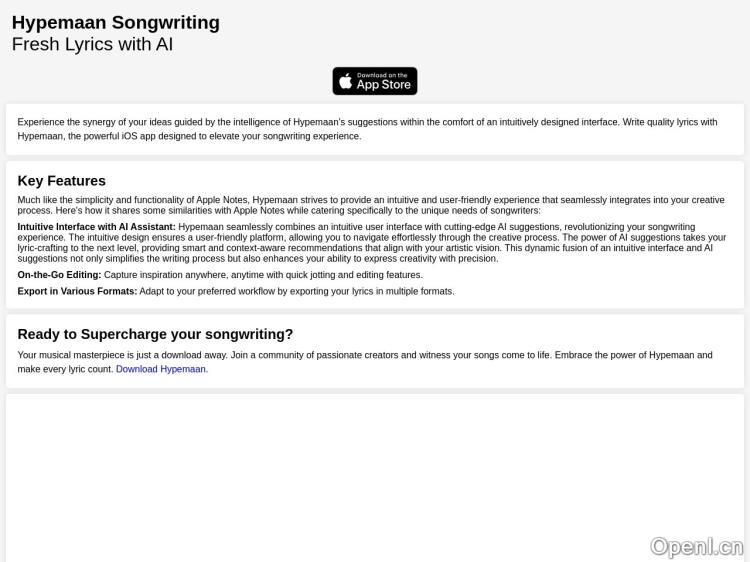 Hypemaan Songwriting