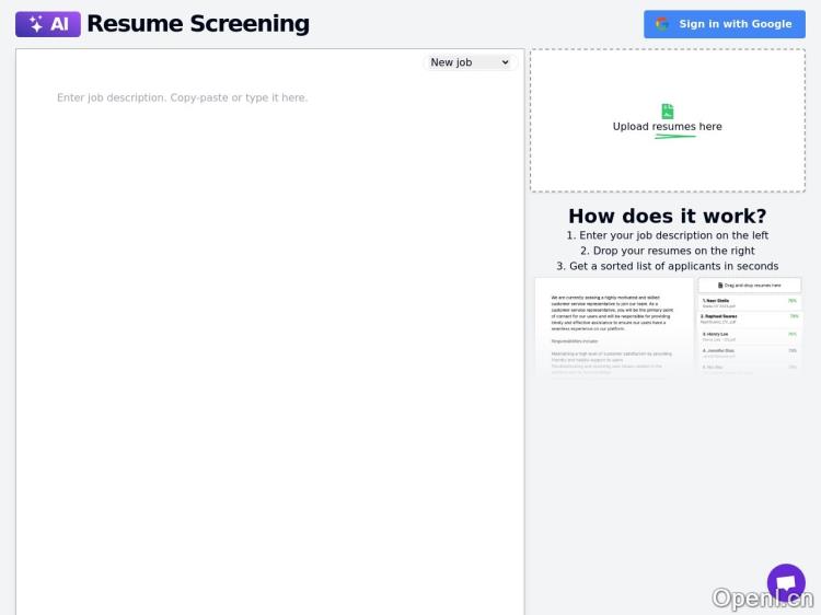 Resume Screening AI