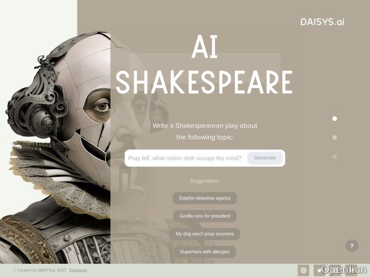 AI Shakespeare