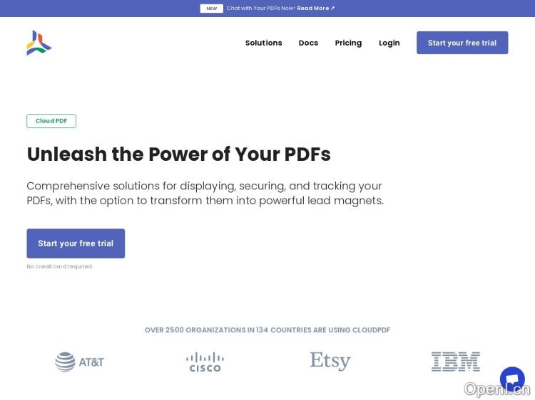 CloudPDF – Chat with your PDFs