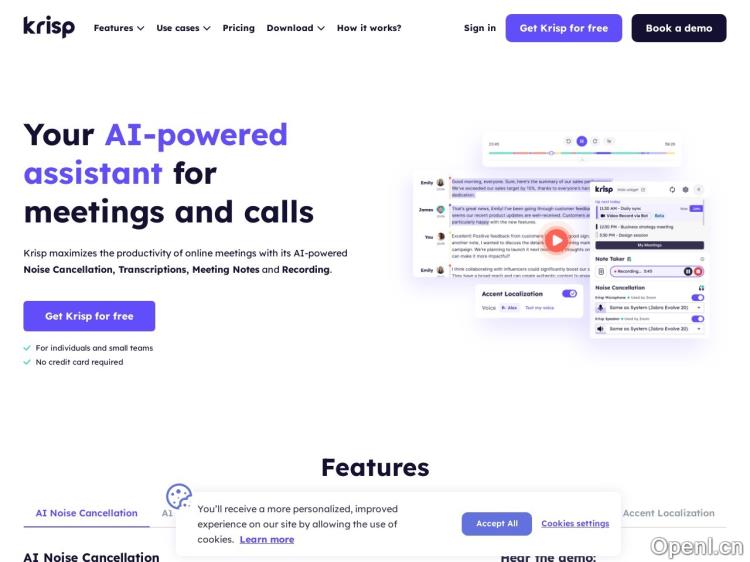 Krisp AI Meeting Assistant
