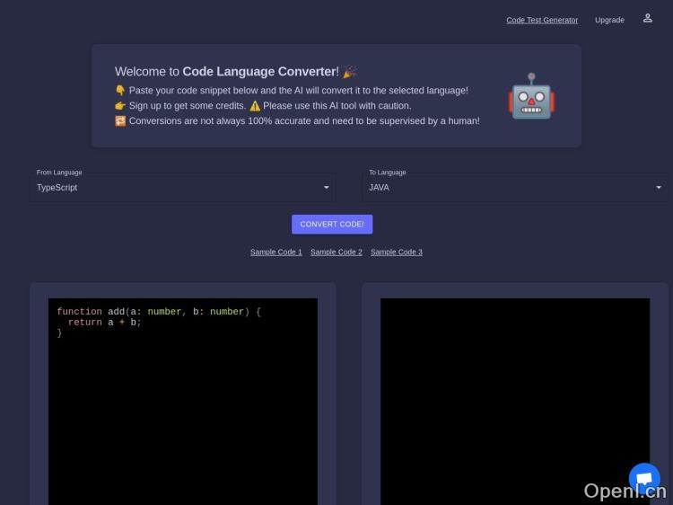 Code Language Converter