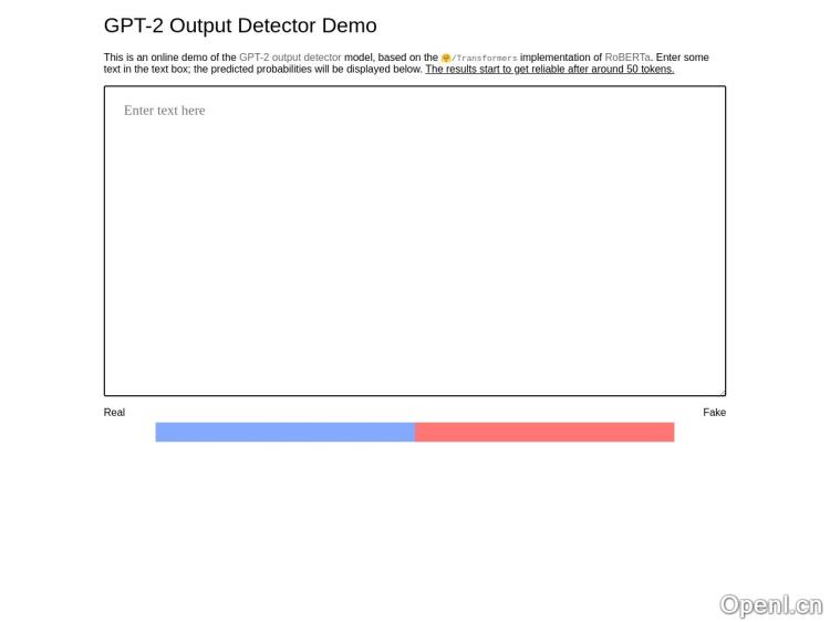 GPT-2 Output Detector