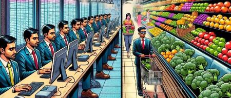 AI无人商店背后，是上千个印度人通过摄像头看美国人买西蓝花？