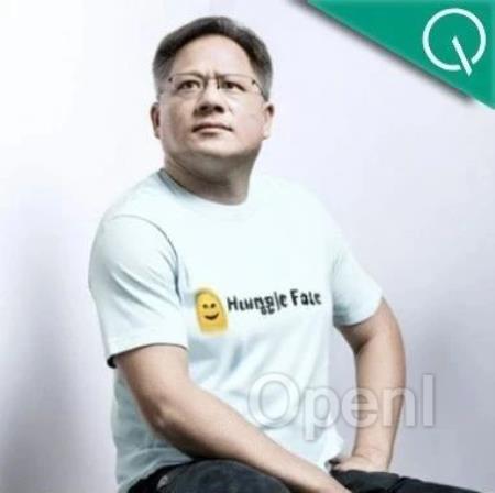 一键换装神器爆火,老黄换上抱抱脸T恤,CEO本人:我被替代了,和他争CEO职位争不过